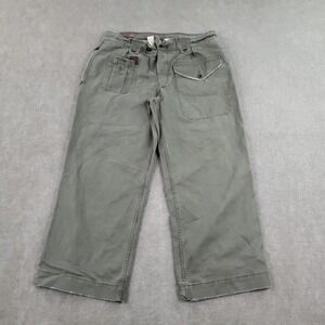 Vtg Polo Ralph Lauren Heavyweight Battledress Trousers Mens 38x30 Green Wide Leg